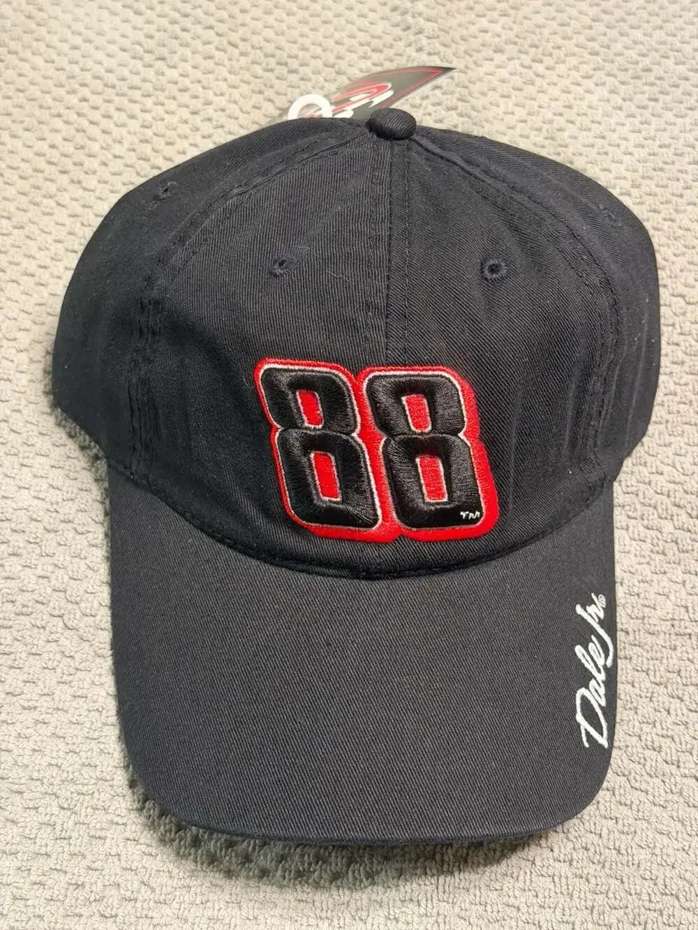Dale Earnhardt Jr Hat Cap Men's Black Strapback #88 Nascar Racing
